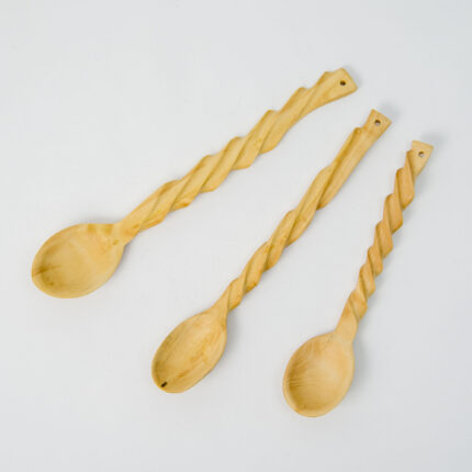 Ağaç Kaşık Seti – Şimşir – 3 Parça