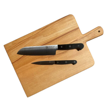 Ağaç Kesme Tahtası ve Zwilling Bıçak Seti