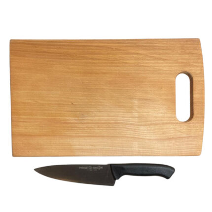 Ağaç Kesme Tahtası ve Pirge Ecco Şef Bıçağı